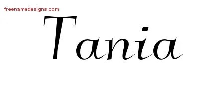 Elegant Name Tattoo Designs Tania Free Graphic - Free Name Designs 200_x_450_jpg