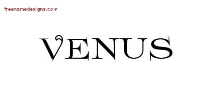 Flourishes Name Tattoo Designs Venus Printable - Free Name Designs 200_x_450_jpg