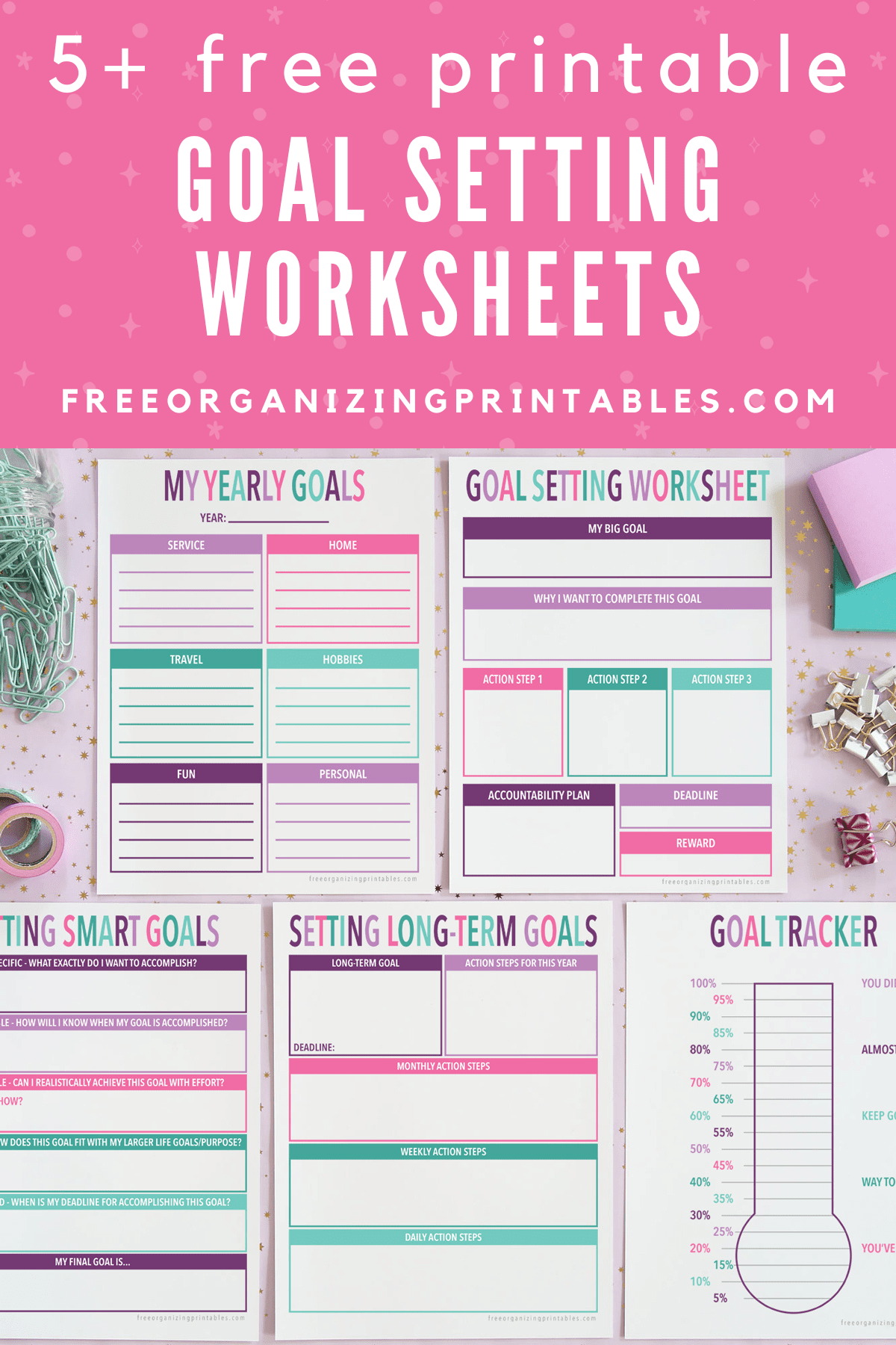 5+ free printable goal setting worksheets that get results