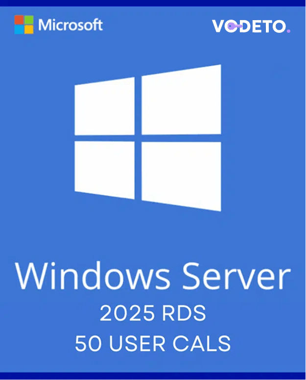 Windows Server 2025 Remote Desktop Services – 50 User CALs Certificate