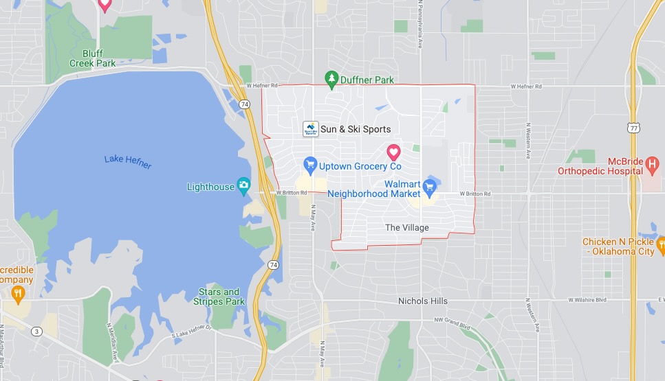 Each Ok County Submits Own Map For District Vote Thursday The Village City Limits From Google Maps Screenshot 