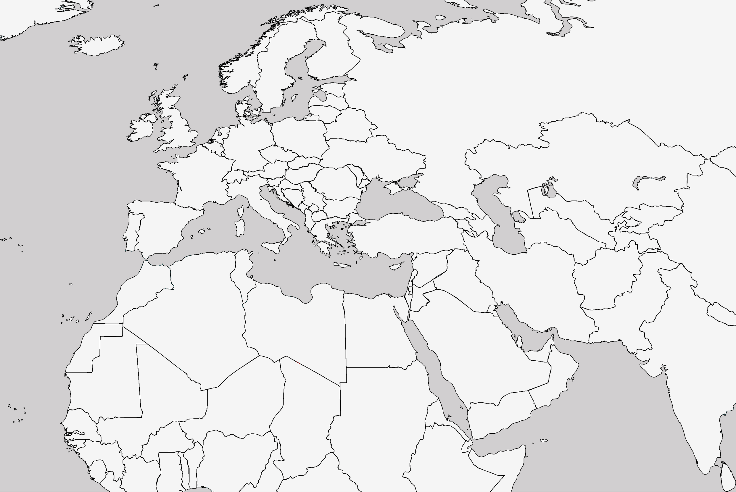 Blank Map Of Middle East And North Africa Free Printable A Thread Worksheets Library Scaled.