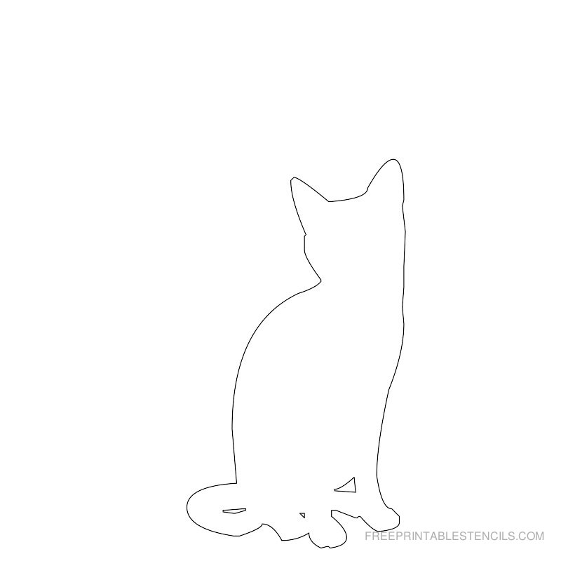 free printable cat stencil designs