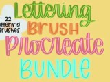 Procreate Lettering Brush Bundle Free Procreate Brushes