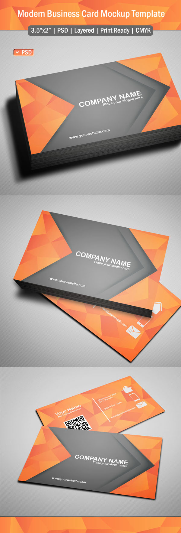 Free Modern Business Card Template Psd Business Cards