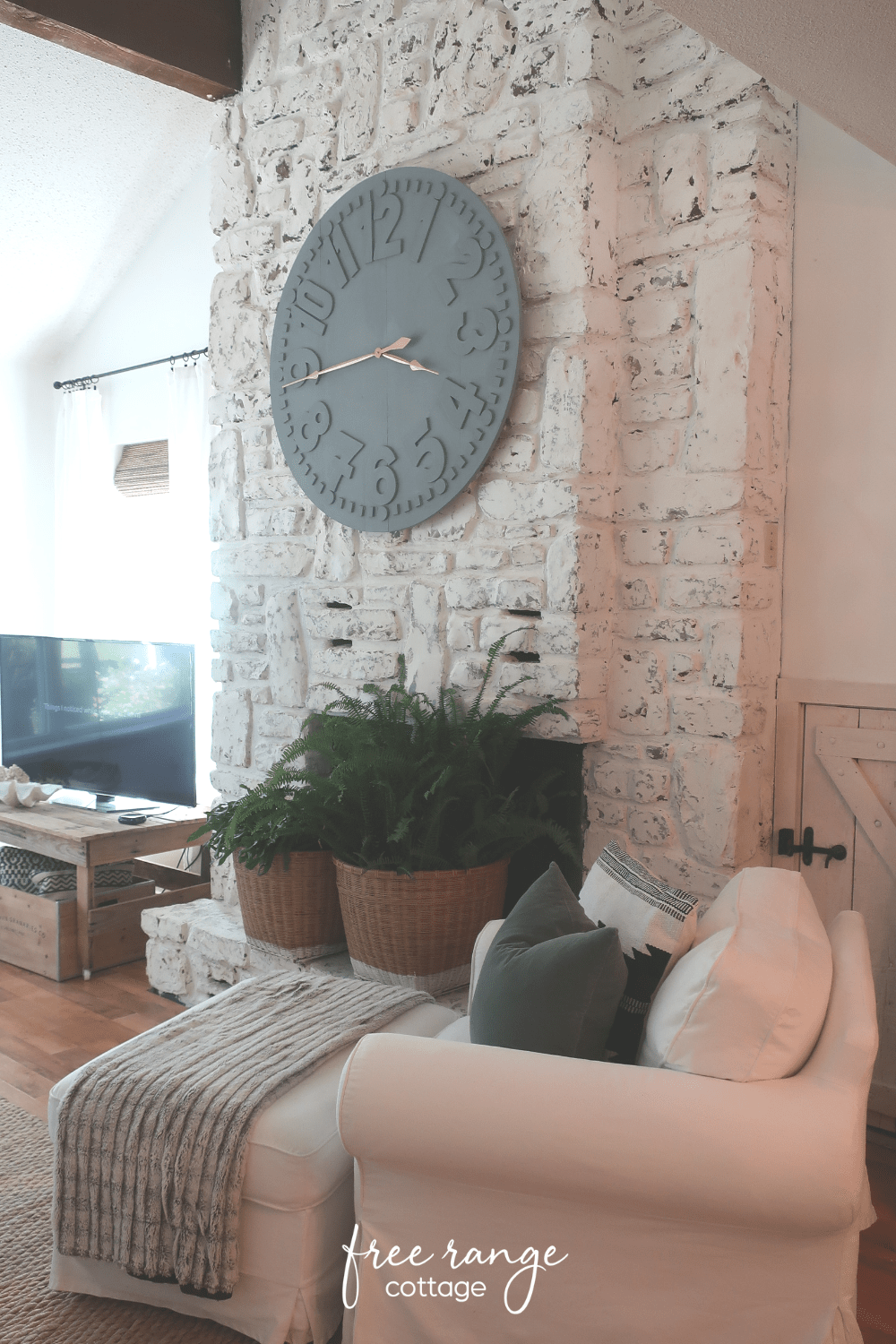 Makeover How We Replastered Our Mountain House Stone Fireplace