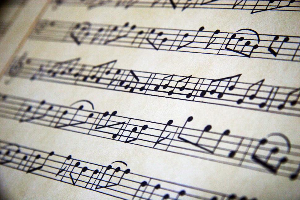 Free stock photo of sheet music background