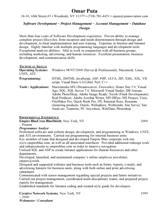 Software Engineer Sample Resume : Senior Staff Software Engineer Resume Sample Mintresume / Software engineer resume samples with headline, objective statement, description and skills examples.