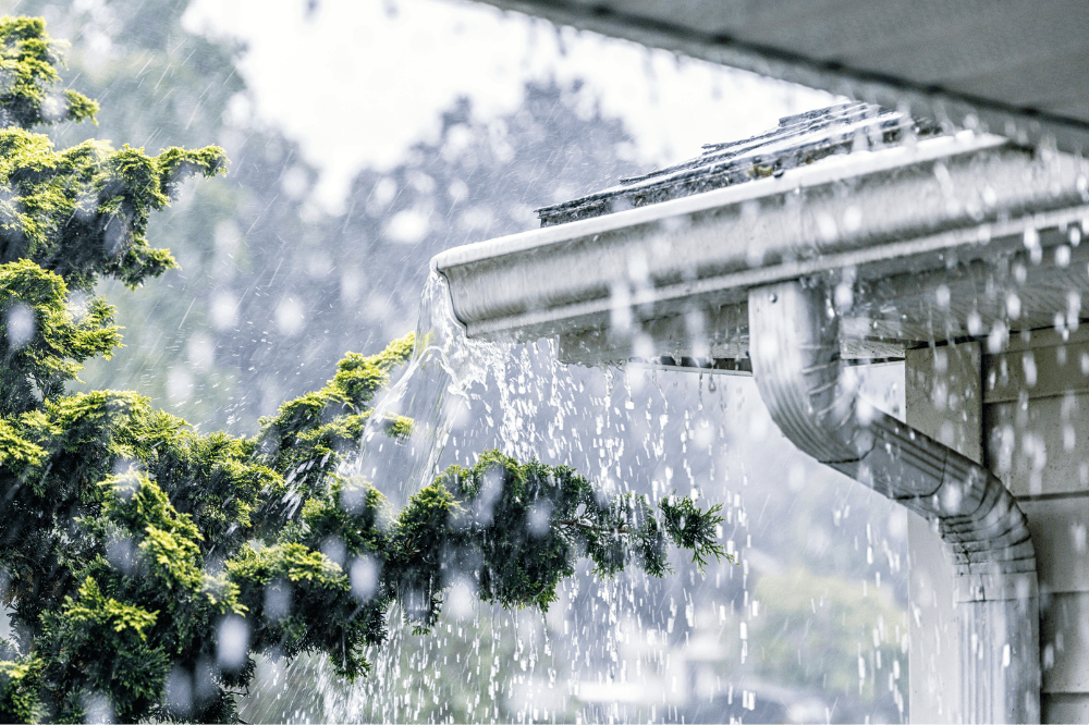 heavy rain from storm