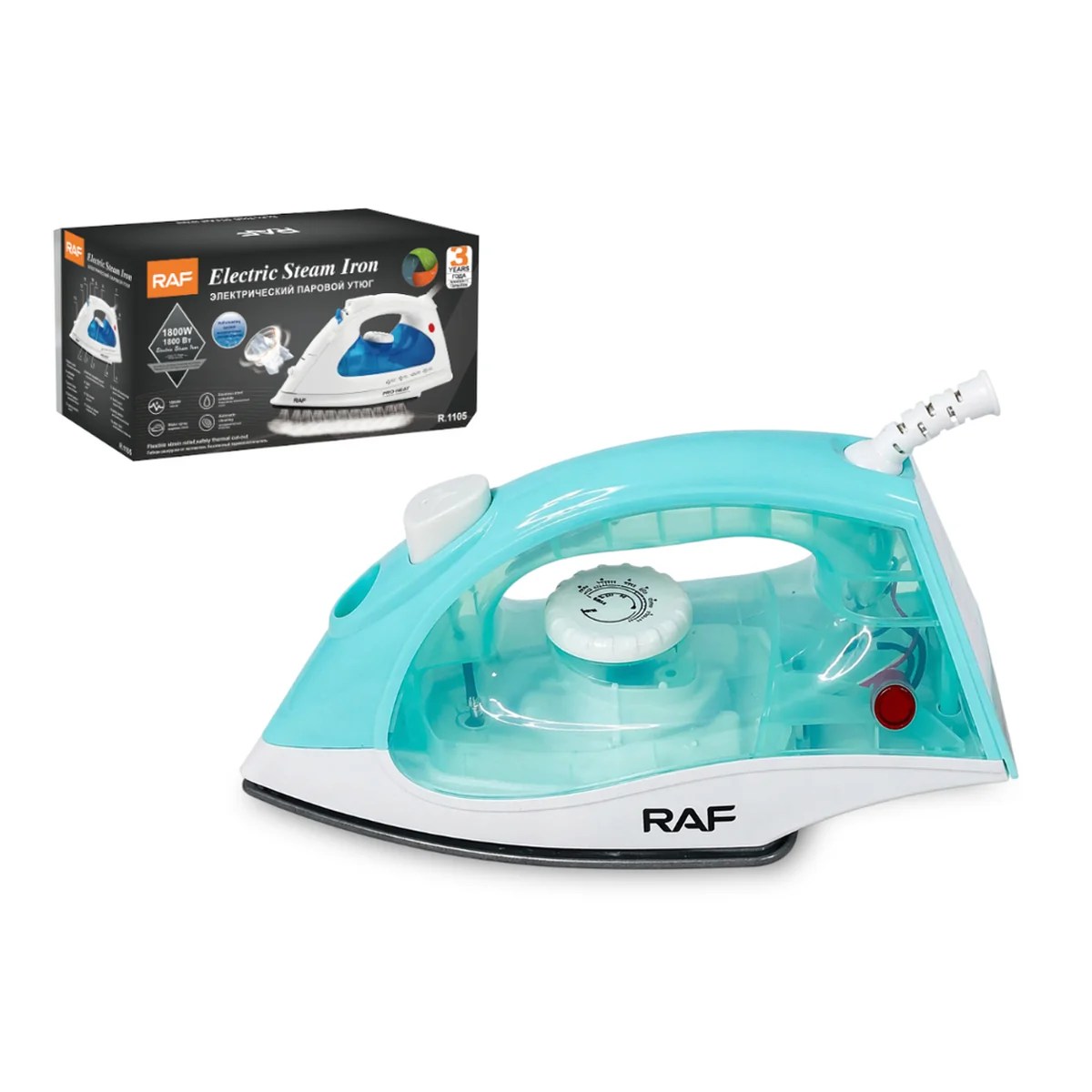 Ferro a Vapor RAF R1106 – 1800W