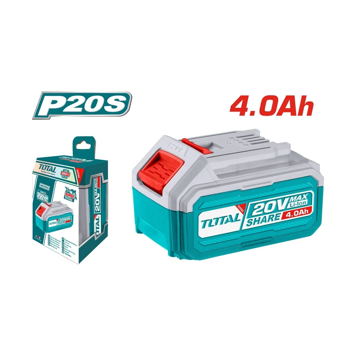 Bateria de Íons de Lítio 20V 4,0Ah P20S