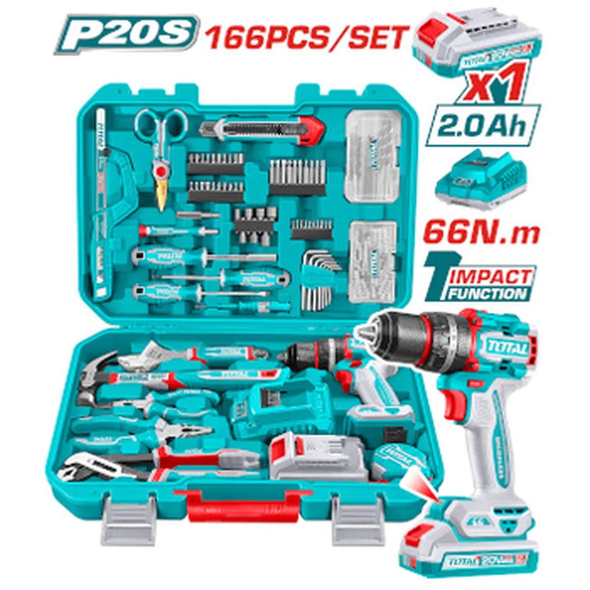 Conjunto De Ferramentas 166 Peças