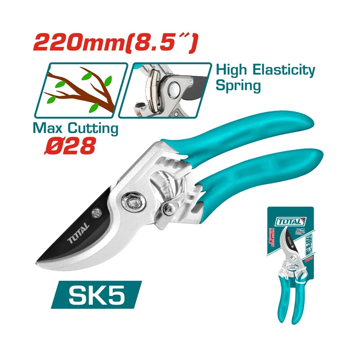 Tesoura de Poda 8,5" 220mm