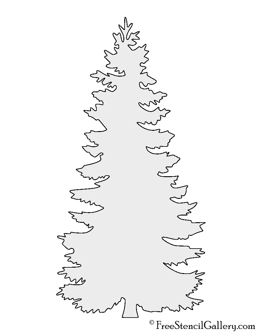 pine tree stencil free stencil gallery