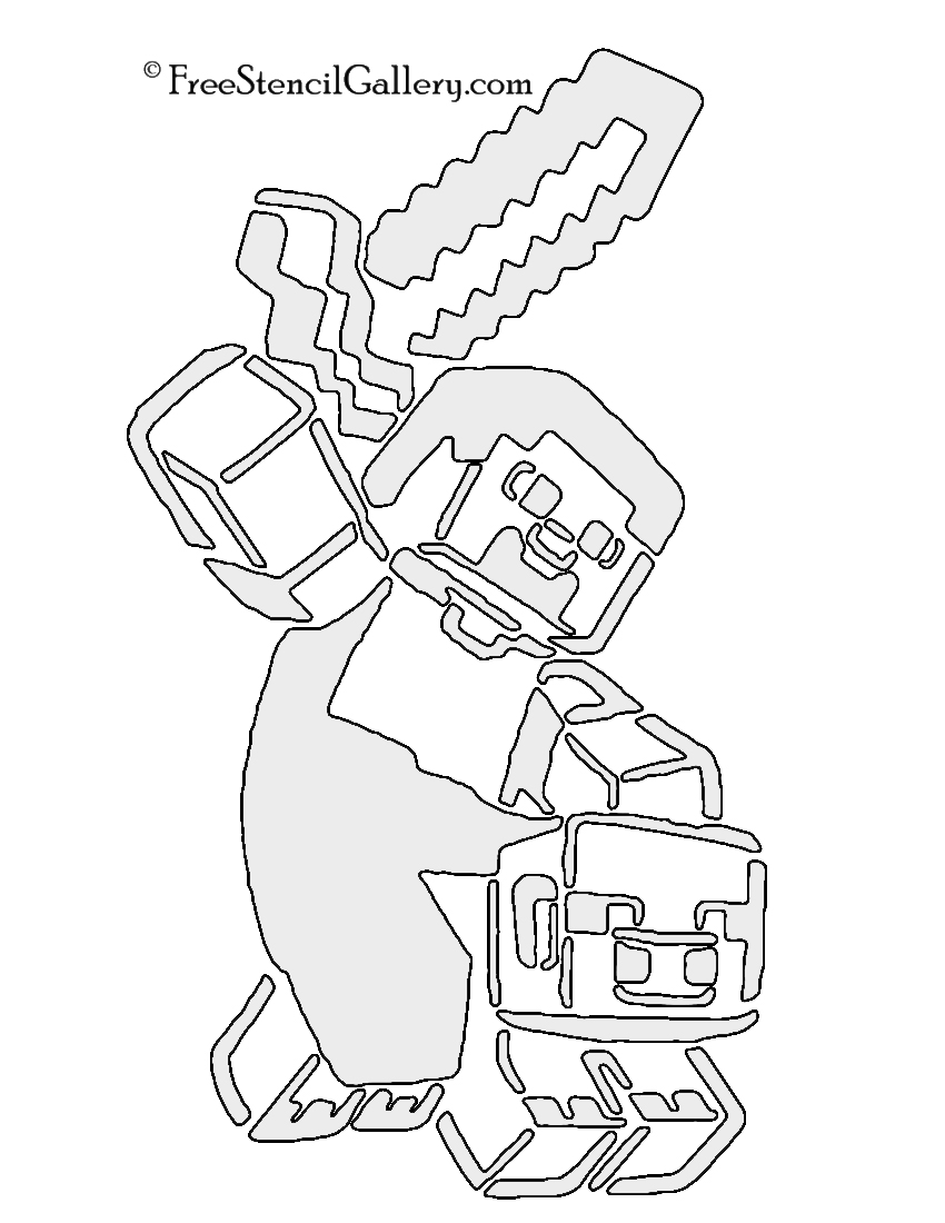 minecraft stencil free stencil gallery