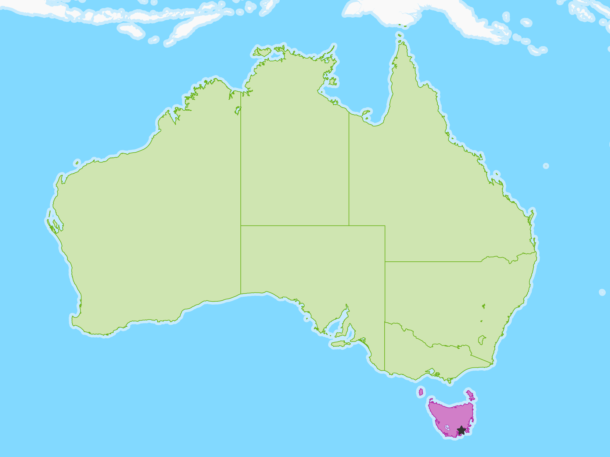 Tasmania Free Study Maps AU TS 