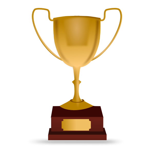 Racing trophy vector illustration