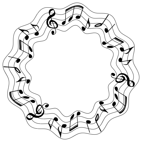 Compatible with silhouette studio, cricut design space, scan n cut, adobe illustrator and other cutting and … Musical Notes Wavy Circle Large Free Svg