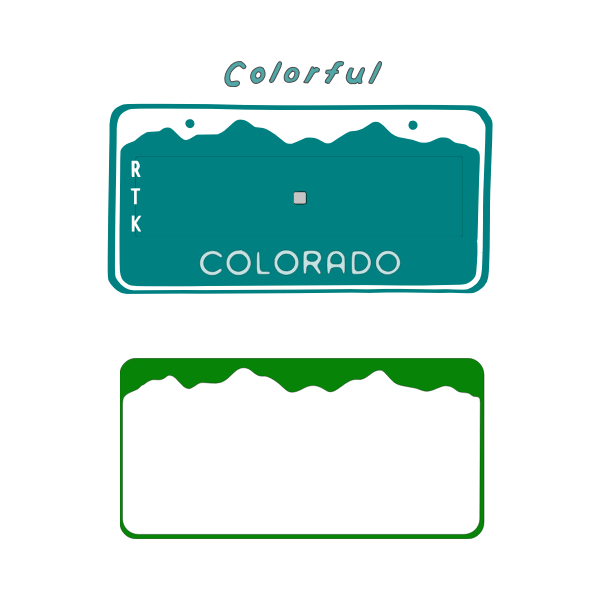 Check out our colorado cricut file selection for the very best in unique or custom,. Colorado License Plate Blanks Free Svg