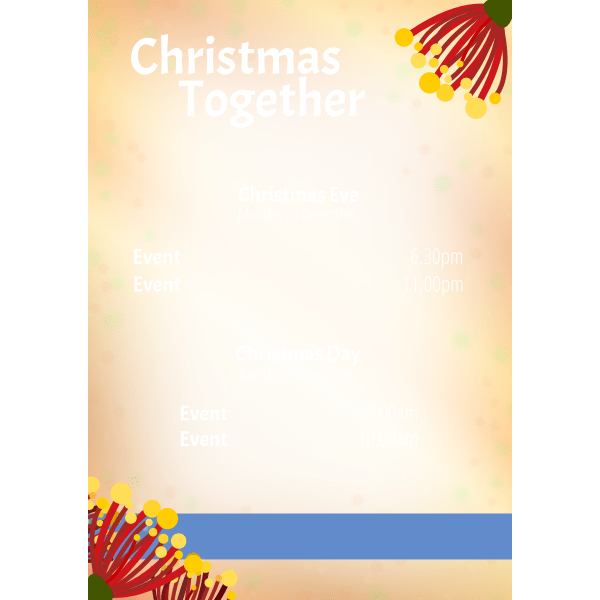 Christmas Poster Template Free Svg