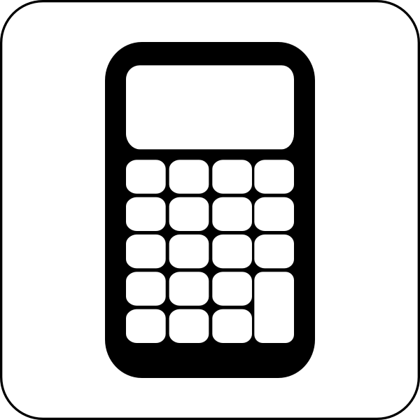 Free calculator icons in various ui design styles for web, mobile. Vector Illustration Of Black And White Calculator Icon Free Svg