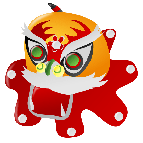 Chinese new year dragon vector image