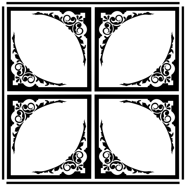 Terbaru Floral Corner Ornament Free Svg SVG PNG EPS DXF File