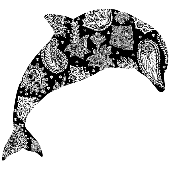 Terbaru Dolphin With Pattern Free Svg SVG PNG EPS DXF File