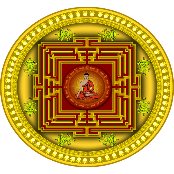Check spelling or type a new query. Mandala with Buddha | Free SVG
