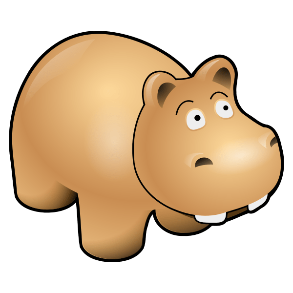 Sweet hippo svg, baby hippo svg file for cricut, cute baby hippo, animal hippopotamus detailed silhouette, cameo, svg, png, clipart cutting. Hippo Free Svg
