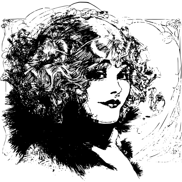 Jennifer priest | crafts + craft rooms . Beautiful Lady With Hair Curls Free Svg