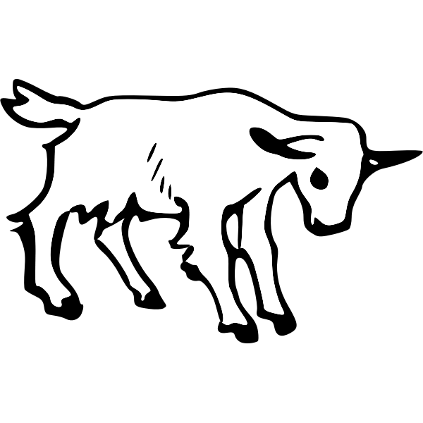 Compatible with silhouette, cricut and other cutting . Goat Free Svg