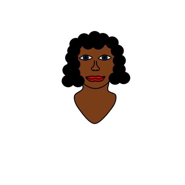 Best african woman face ✓ royalty free vectors download in eps, cdr, svg,. Afro American Woman S Face Vector Image Free Svg