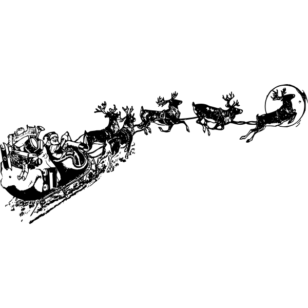 For this month's totally free svg, i created this sleigh all day svg. Santa S Sleigh Free Svg