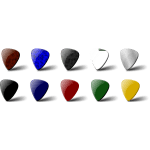 1 premium leather key chain guitar pick holder Guitar Pick Vector Graphics Free Svg