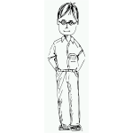 Caricature image of a man