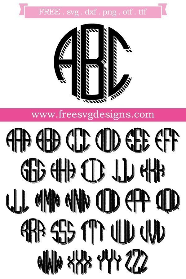 Free Every font is free to download! Free Monogram Fonts Free Downloads For Your Cutting Projects Free SVG