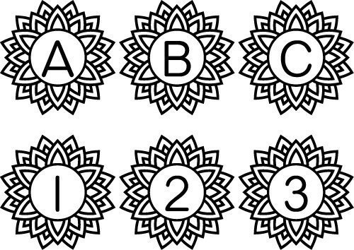 Other letters are available in my shop, all with a . Free Svg Files Svg Png Dxf Eps Mandala Monogram Font