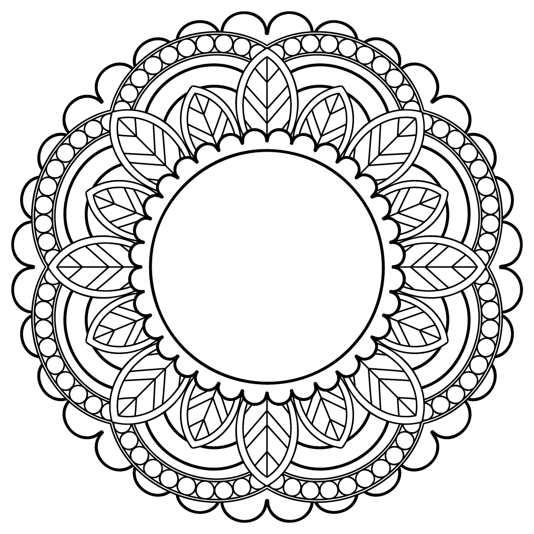 Circle mandala designs represent wholeness, a never ending circle and have become super popular with colouring in . Floral Mandala Free Svg Files Svg Png Dxf Eps