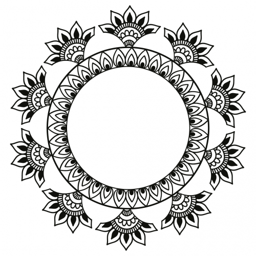 Free Free Svg Files Svg Png Dxf Eps Mandala Monogram Frame SVG Cut Files