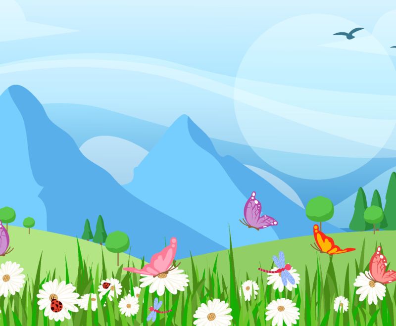 Spring Insect Background Freevectors - Best Landscape Photos in Mobile