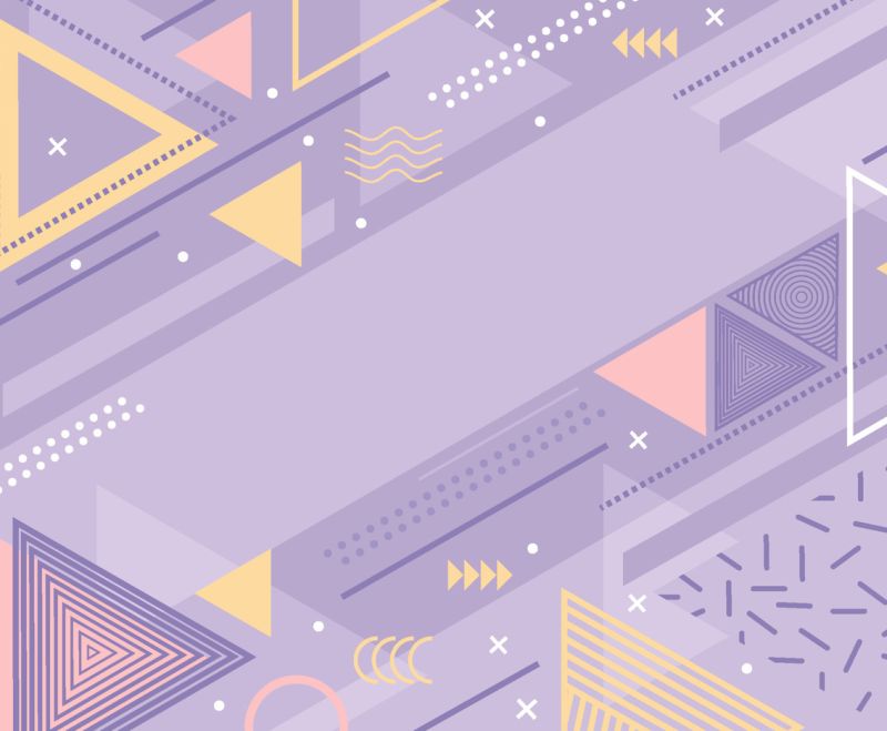 Modern Memphis Triangular Background - 4K Minimal Photos for Desktop