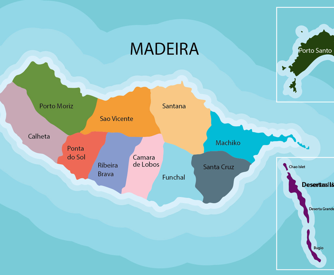 Madeira Map FreeVectors Free Madeira Vector 01 