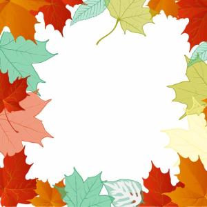 vector frame leaf background fun leaves freevector