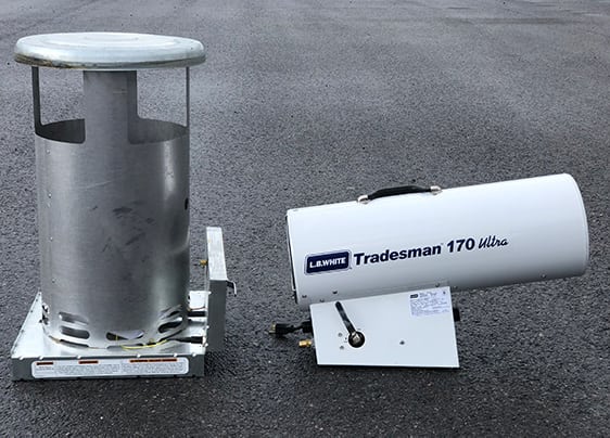 Mushroom Heater and Tradesman Torpedo Heater