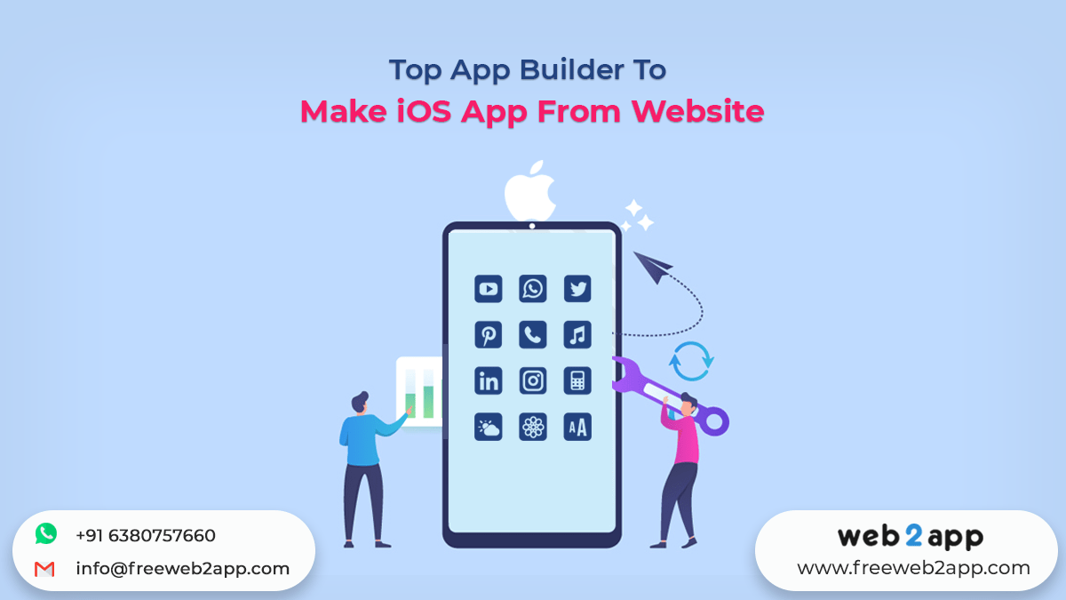 How to make ios app from website without programming skills