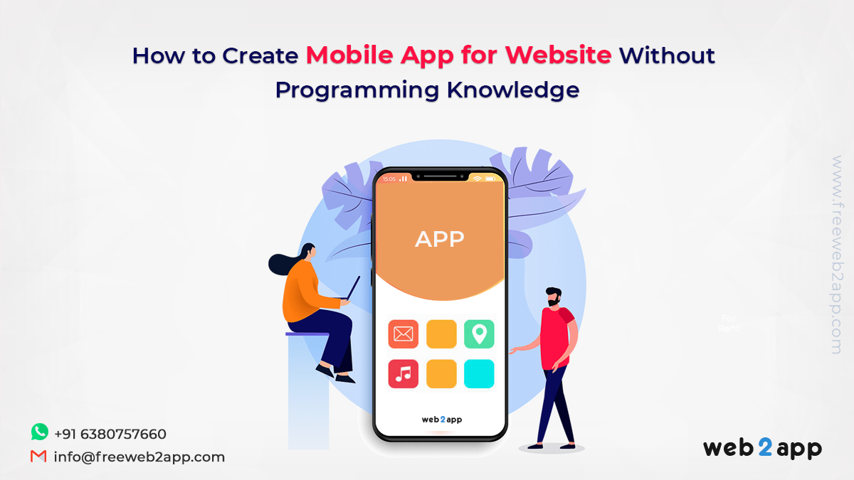 How to create mobile app for website without programming knowledge