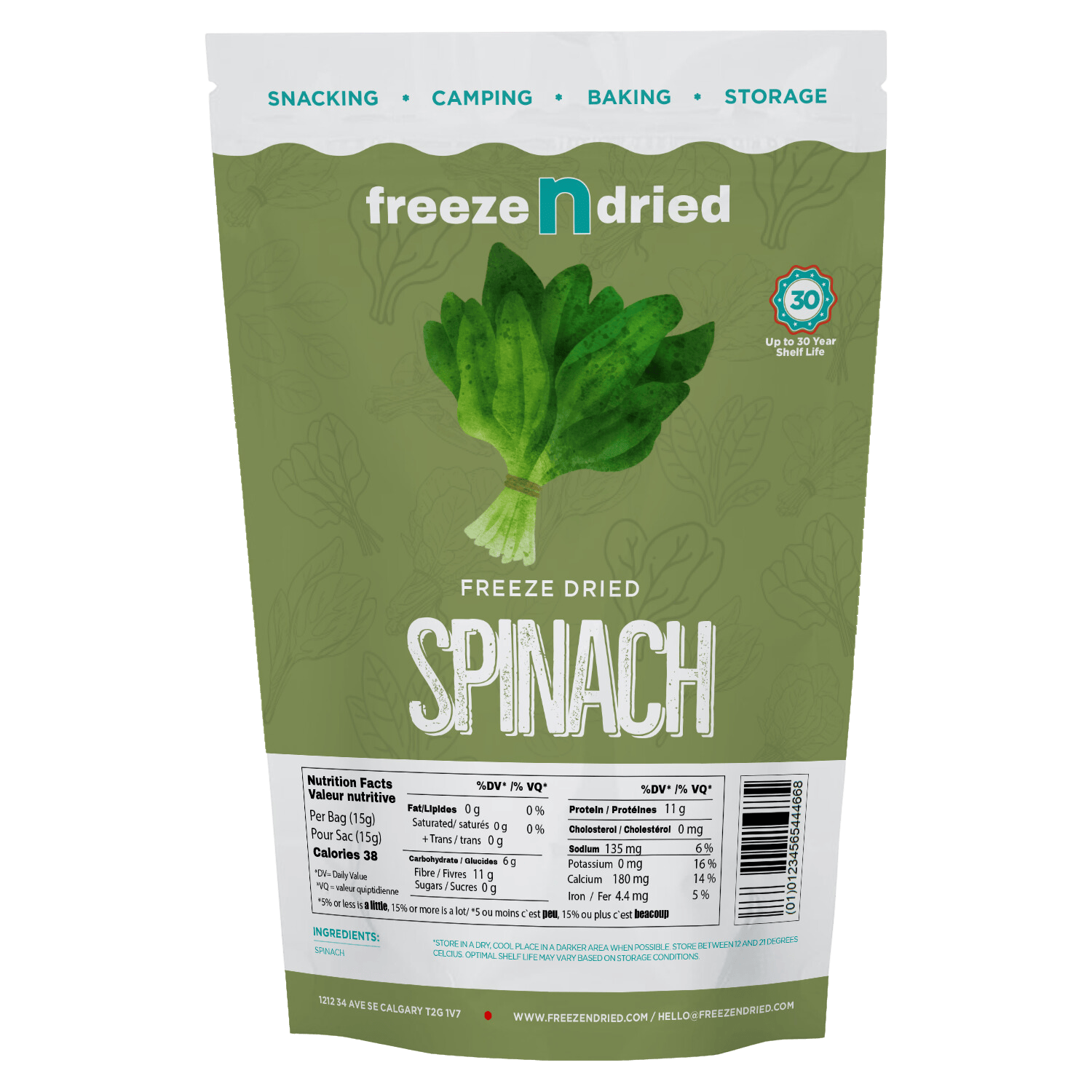 Freeze Dried Spinach