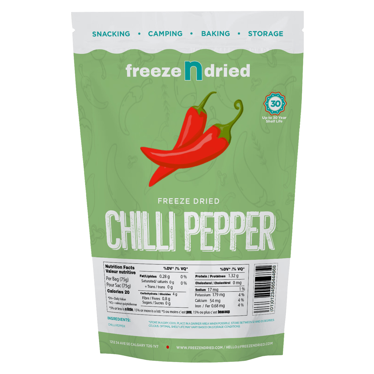 Freeze Dried Chilli Pepper