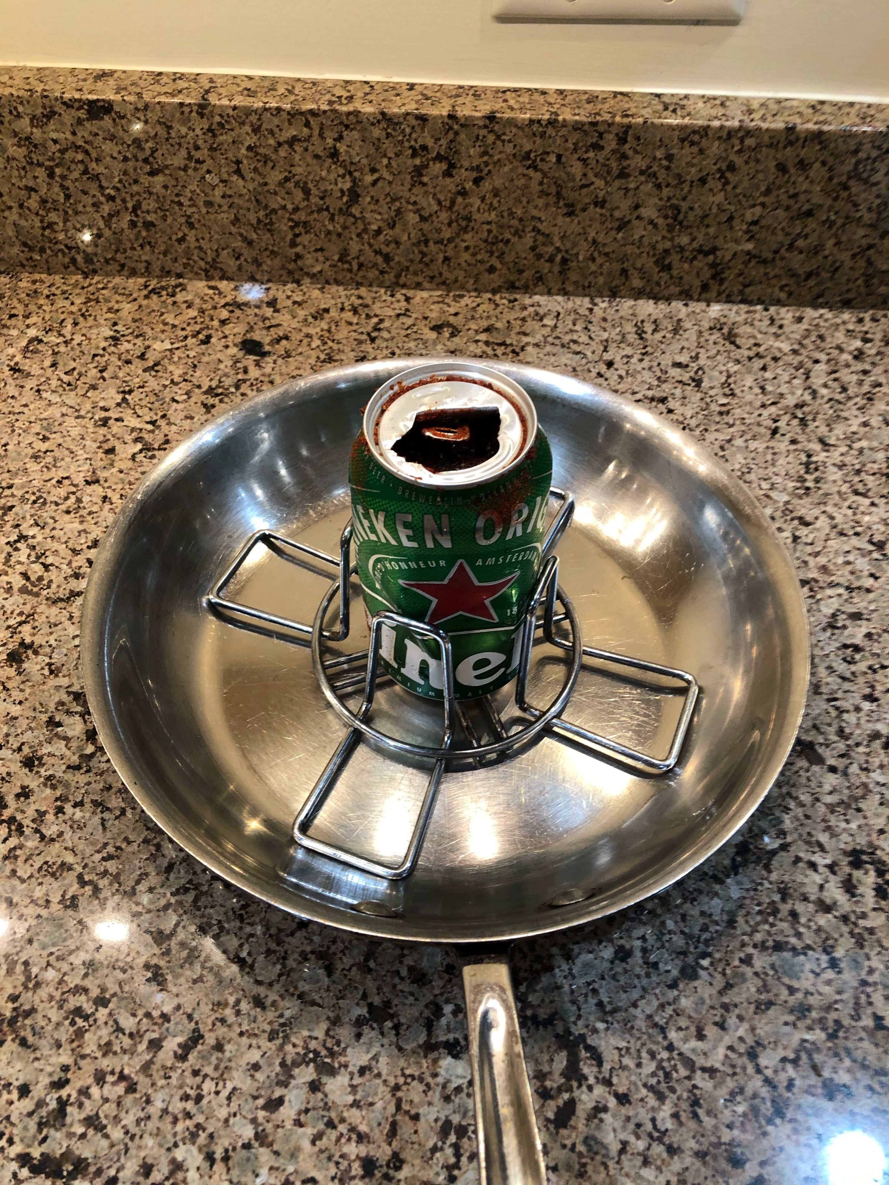 Beer in holder